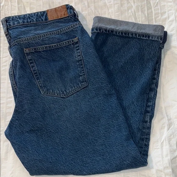 Zara Blue Relaxed Denim with Faded Finish - Picture 2 of 7